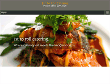 Tablet Screenshot of 1sttorollcatering.com